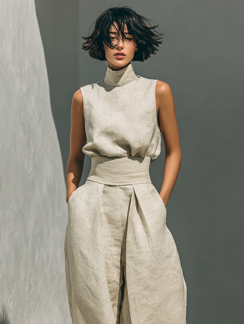 NEREA | Conjunto minimalista de algodón