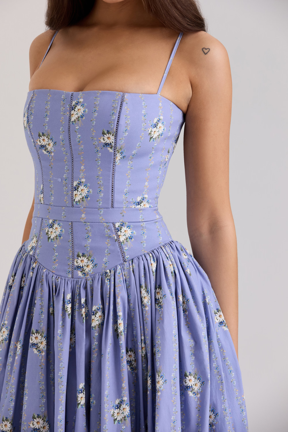 ROSA | Vestido midi corsé floral