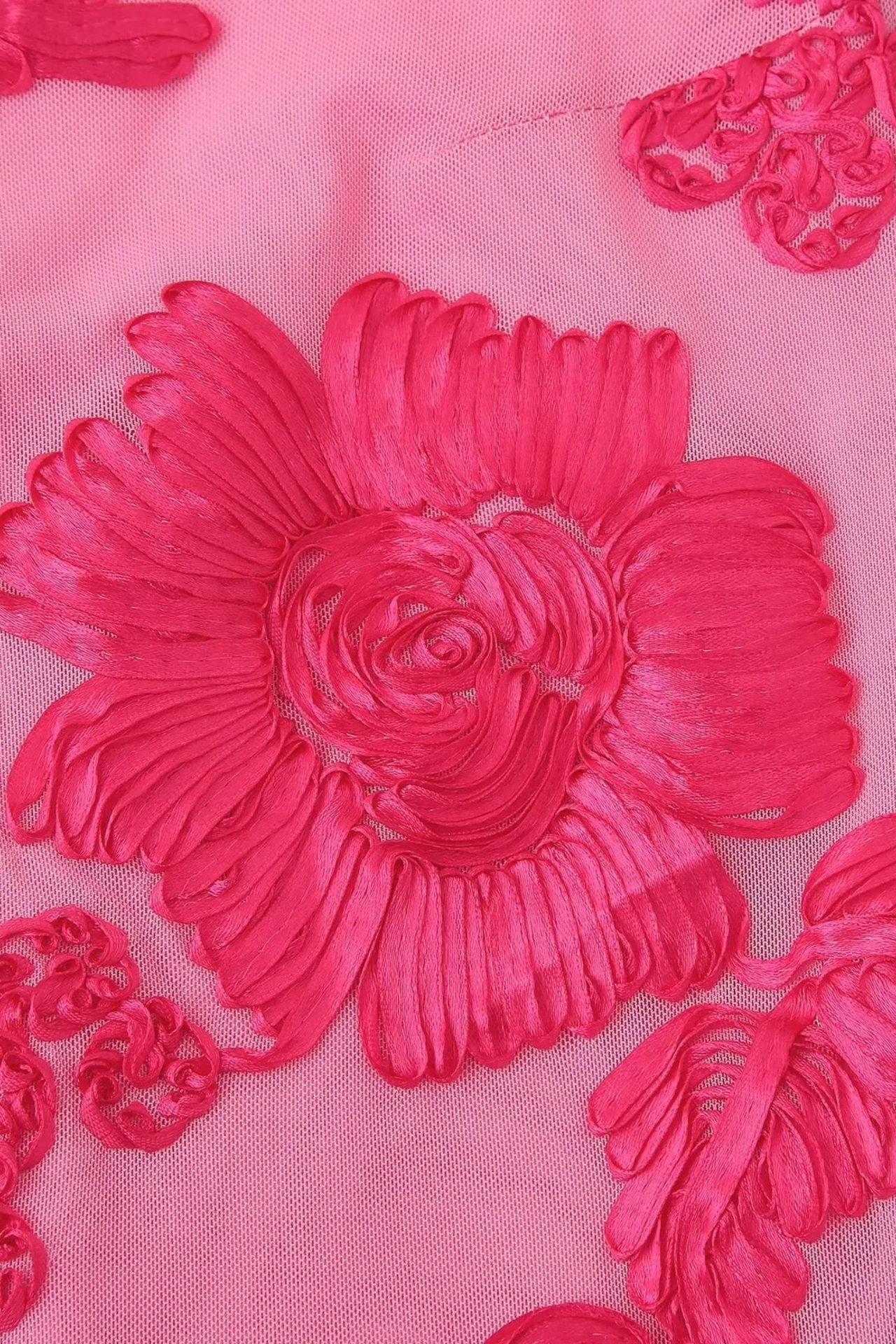 Vestido Maxi Ajustado Floral Rosa