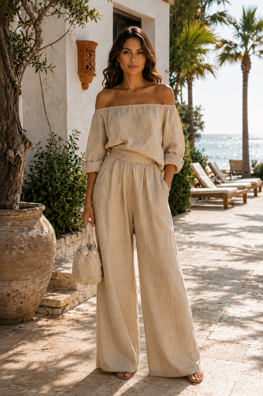 Conjunto Exclusivo Efecto Lino para un Verano con Estilo