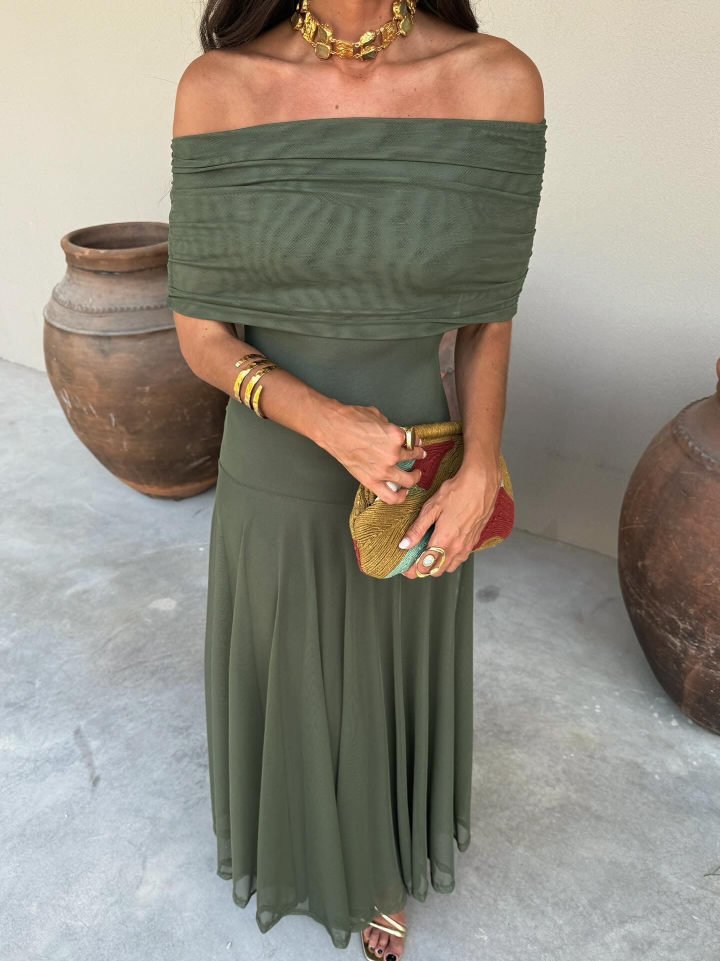 Vestido Largo Off Shoulder Edición Limitada