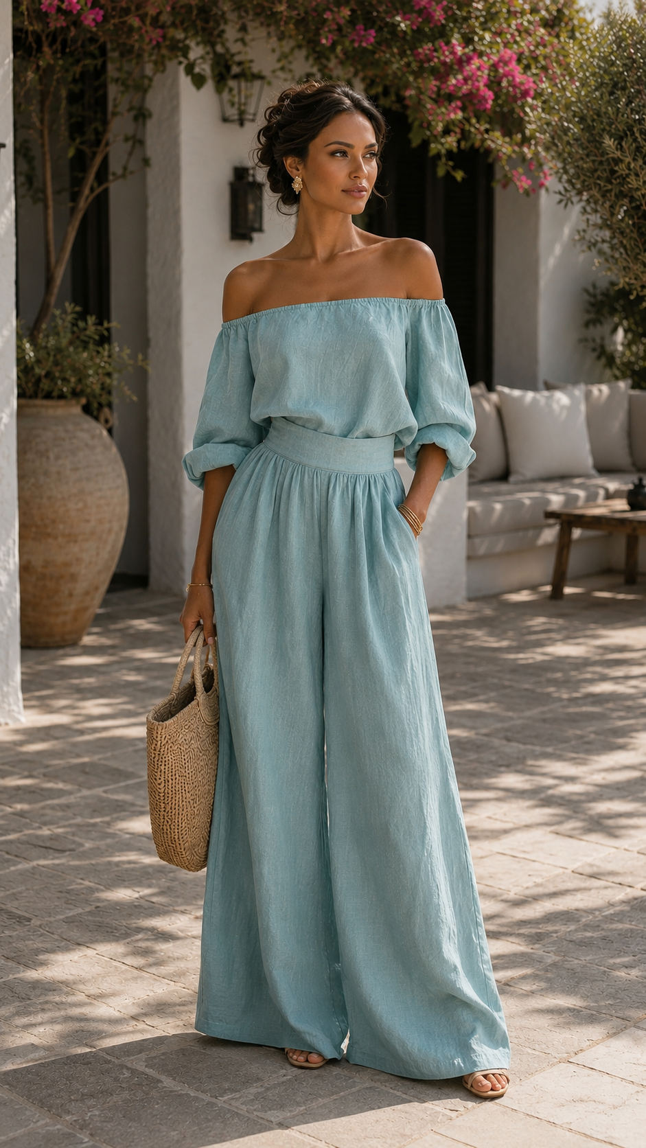 Conjunto Exclusivo Efecto Lino para un Verano con Estilo