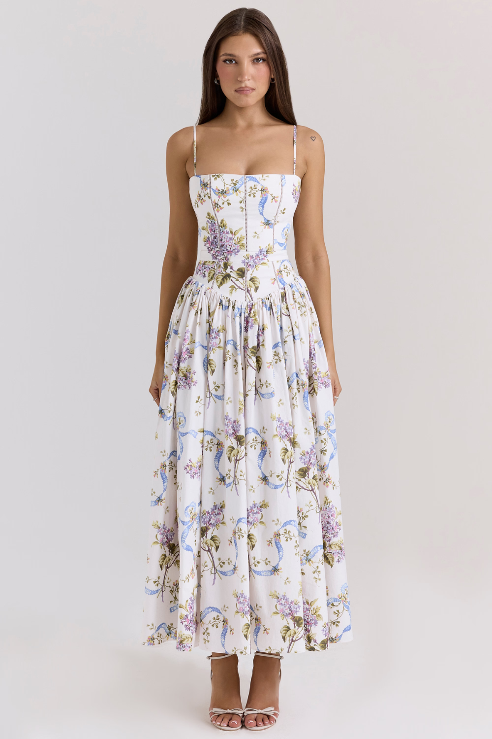 ROSA | Vestido midi corsé floral