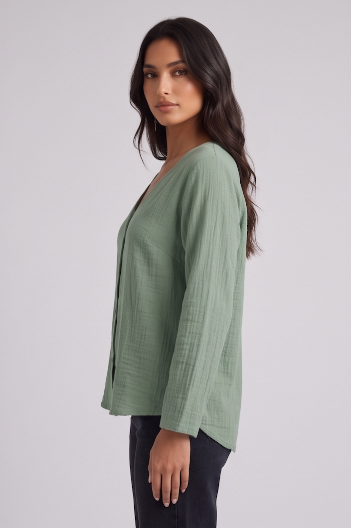 ELENA | Blusa de lino de verano