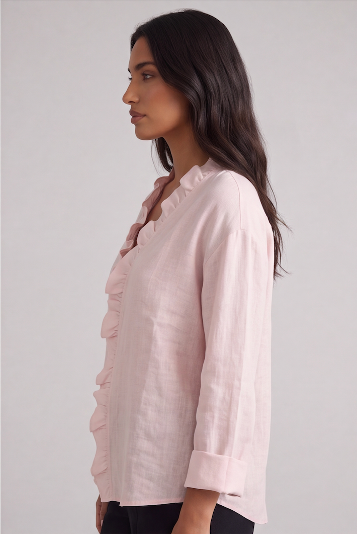 VERÓNICA | Blusa de volantes manga larga