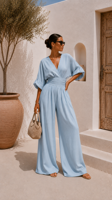 Mono Chiffon con Escote en V