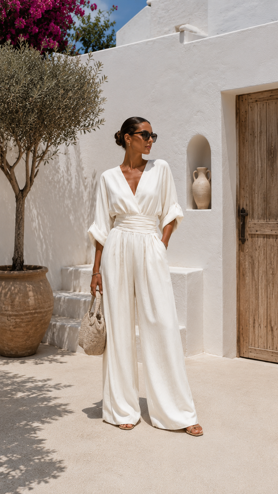 Mono Chiffon con Escote en V
