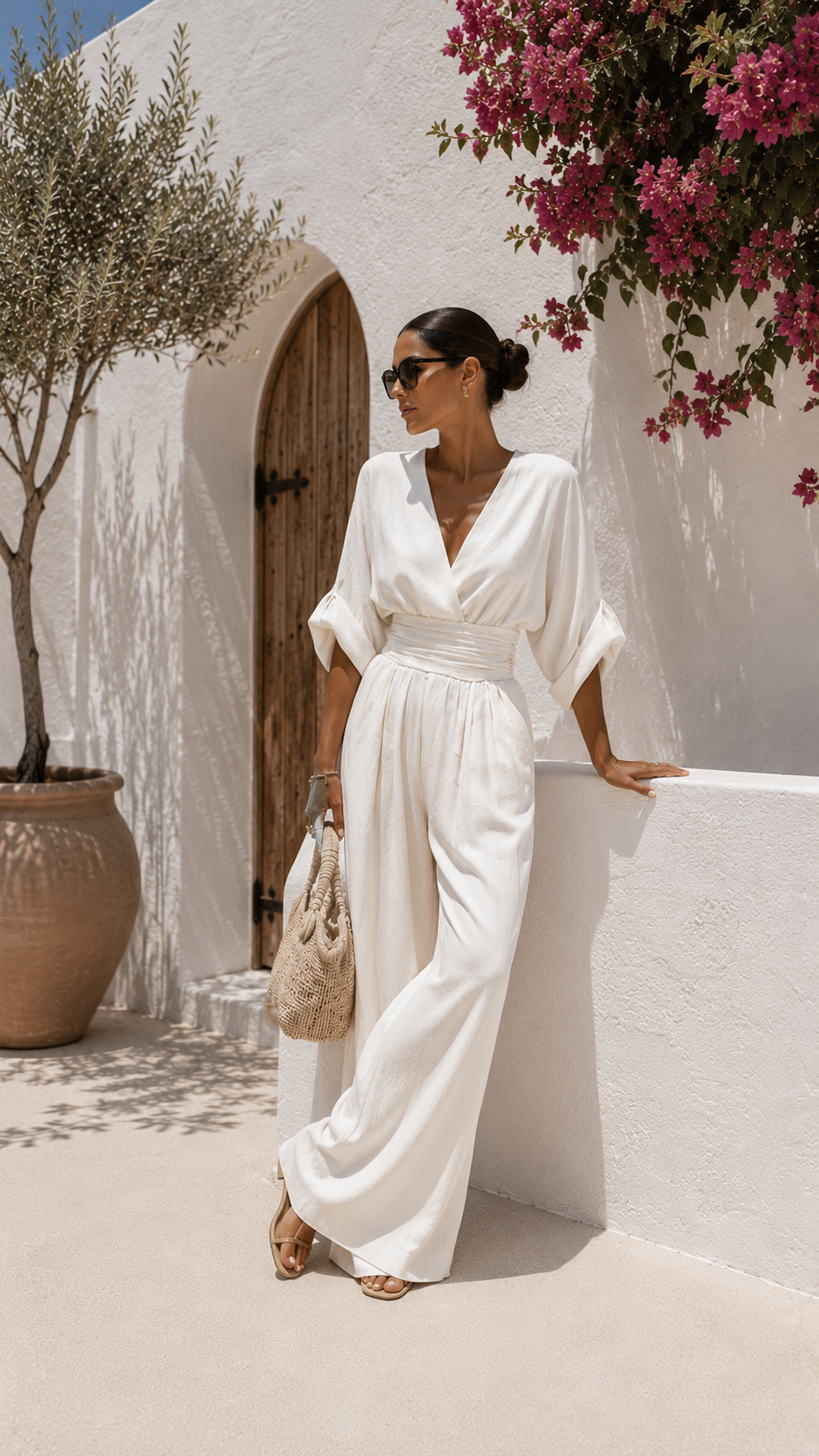 Mono Chiffon con Escote en V