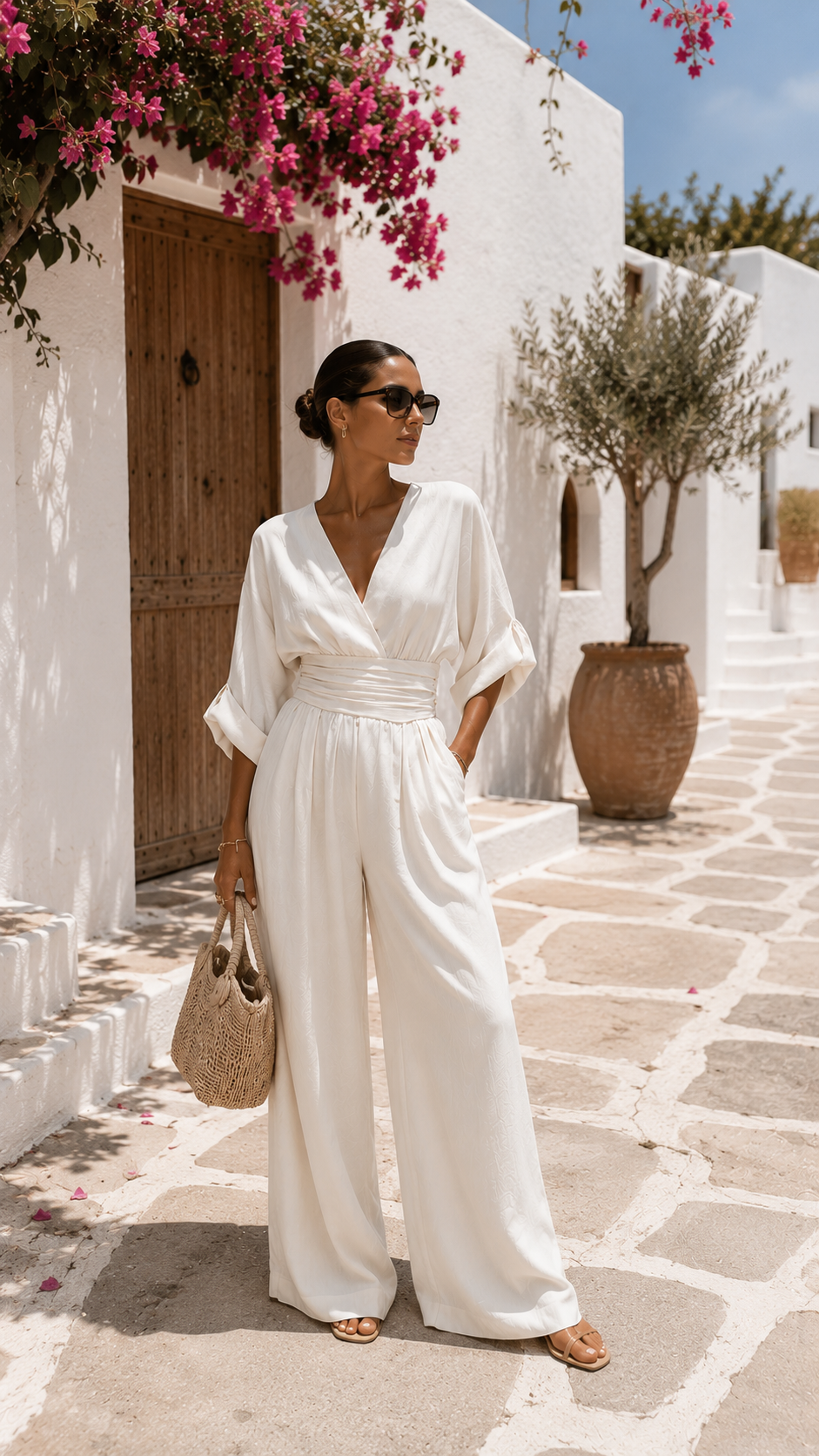 Mono Chiffon con Escote en V