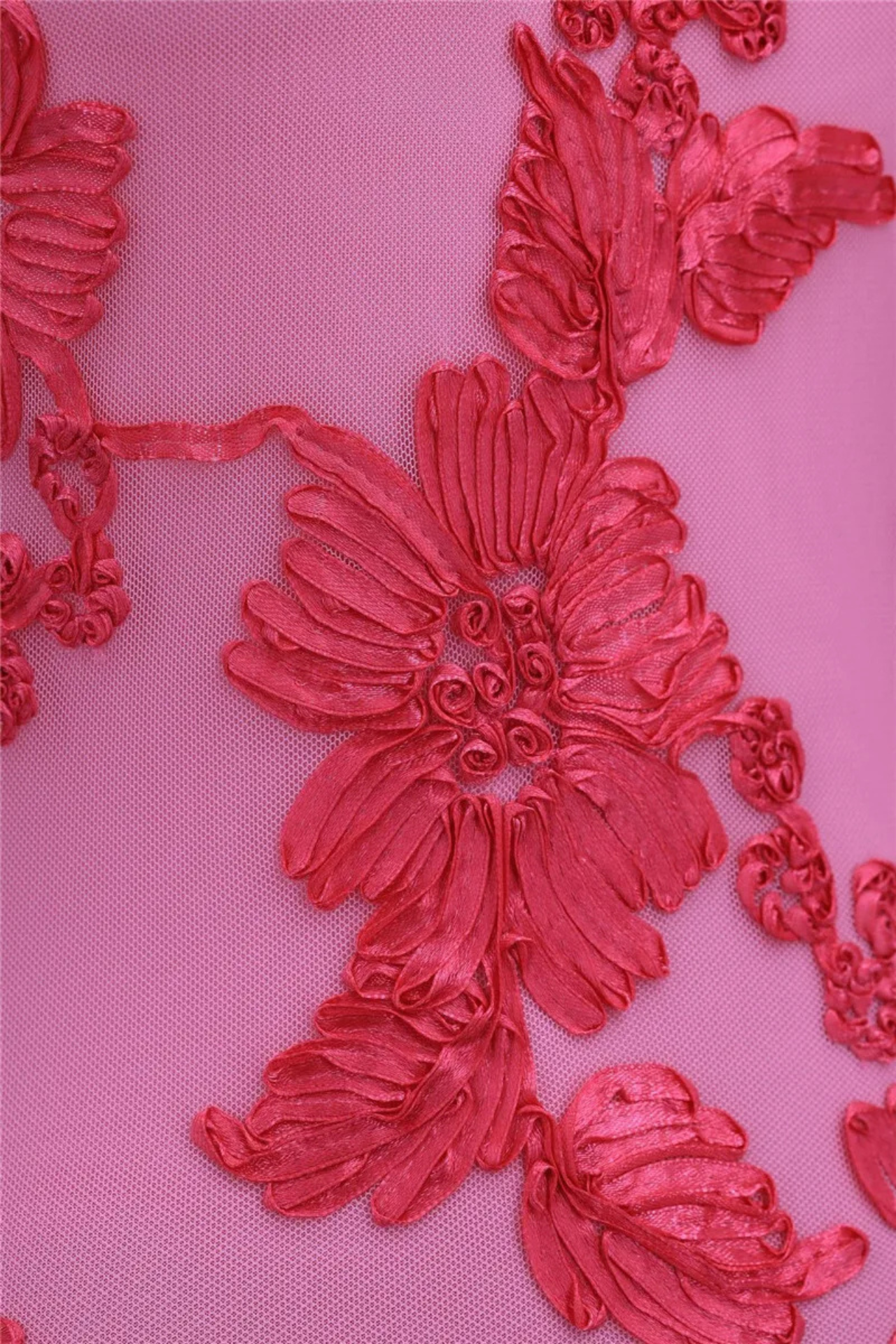 Vestido Maxi Ajustado Floral Rosa