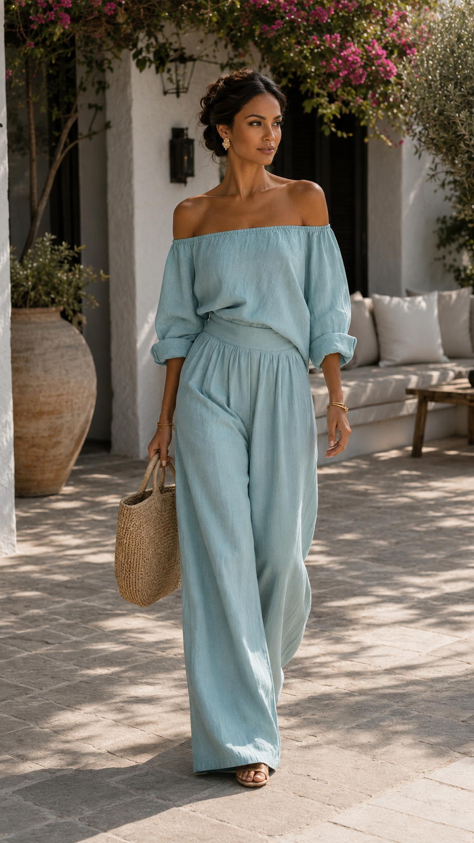 Conjunto Exclusivo Efecto Lino para un Verano con Estilo