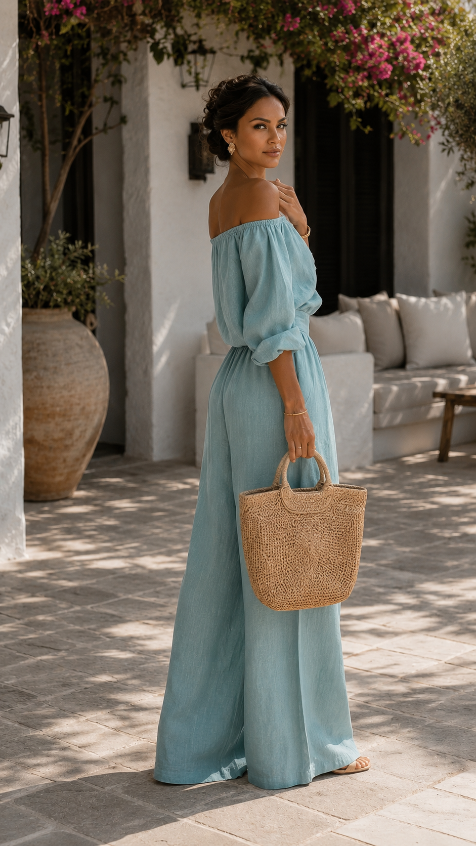 Conjunto Exclusivo Efecto Lino para un Verano con Estilo