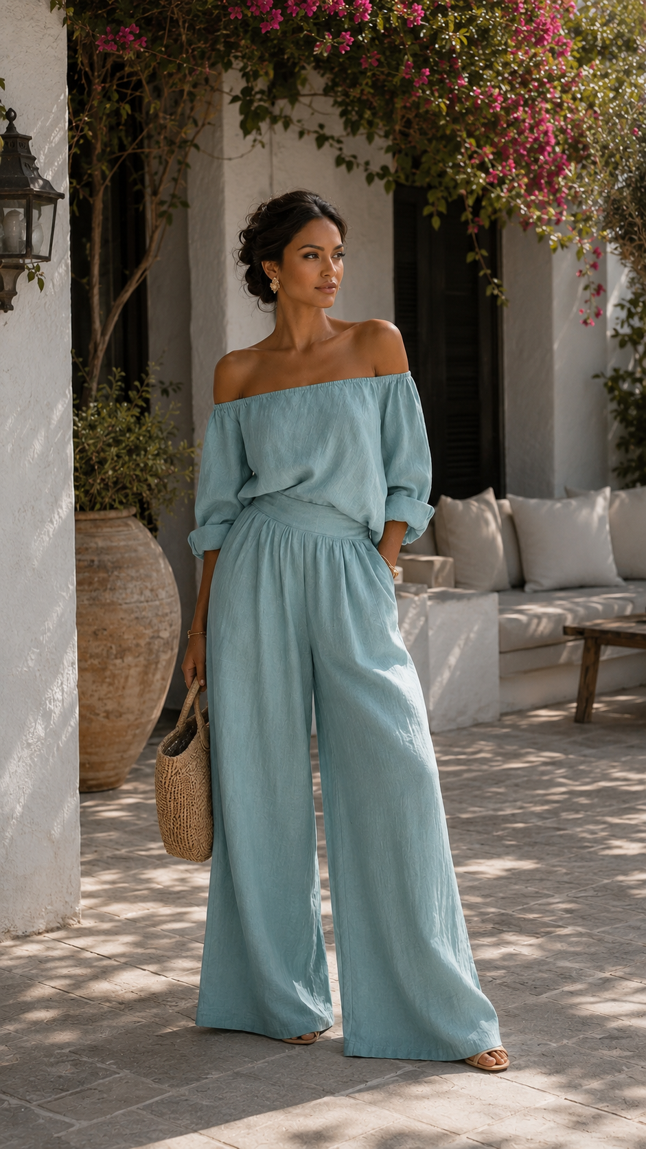 Conjunto Exclusivo Efecto Lino para un Verano con Estilo