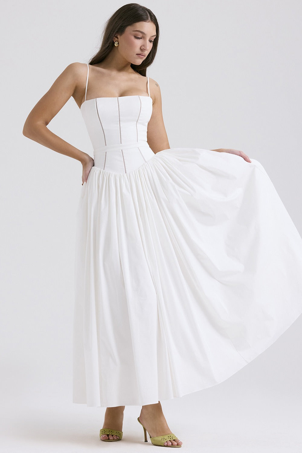 ROSA | Vestido midi corsé floral